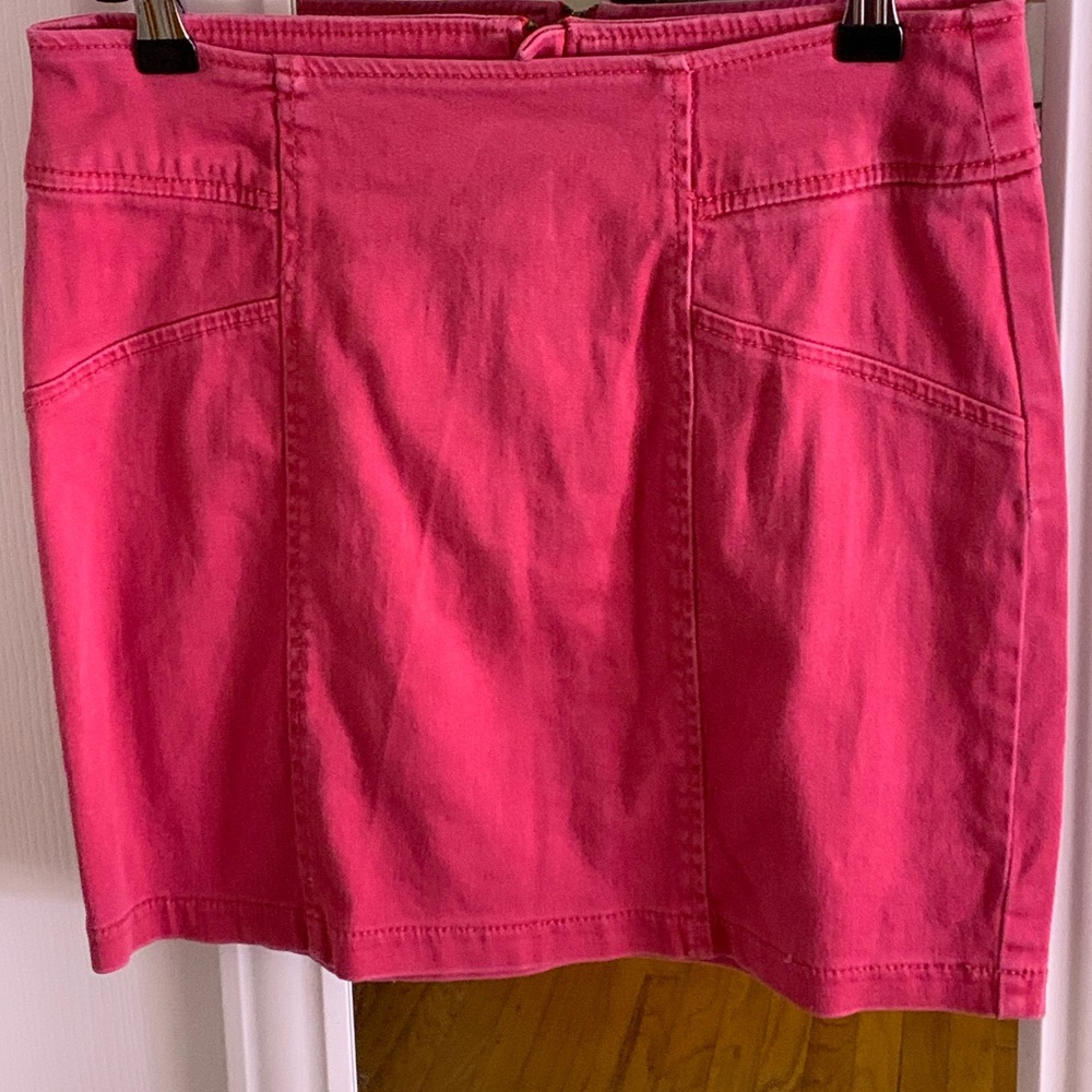PacSun Pink Denim Mini Skirt